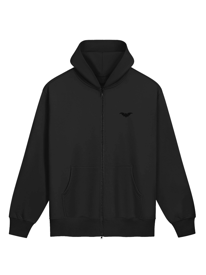 MALARKI BLACK ON BLACK ZIP UP product image (1)