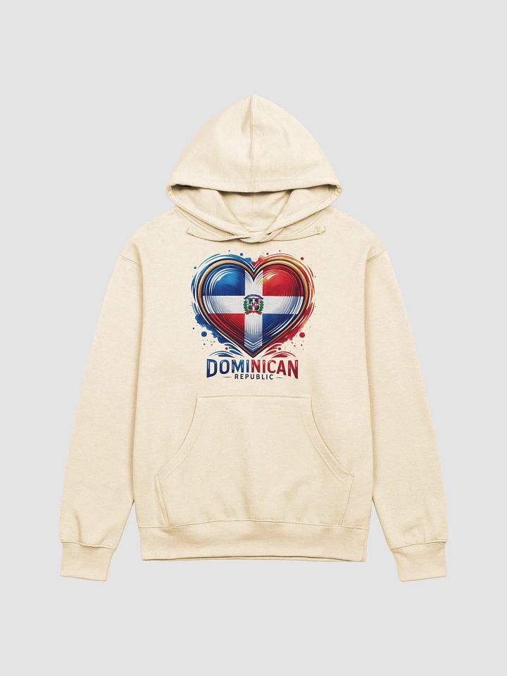 Dominican Republic Heart Flag Midweight Hoodie product image (1)
