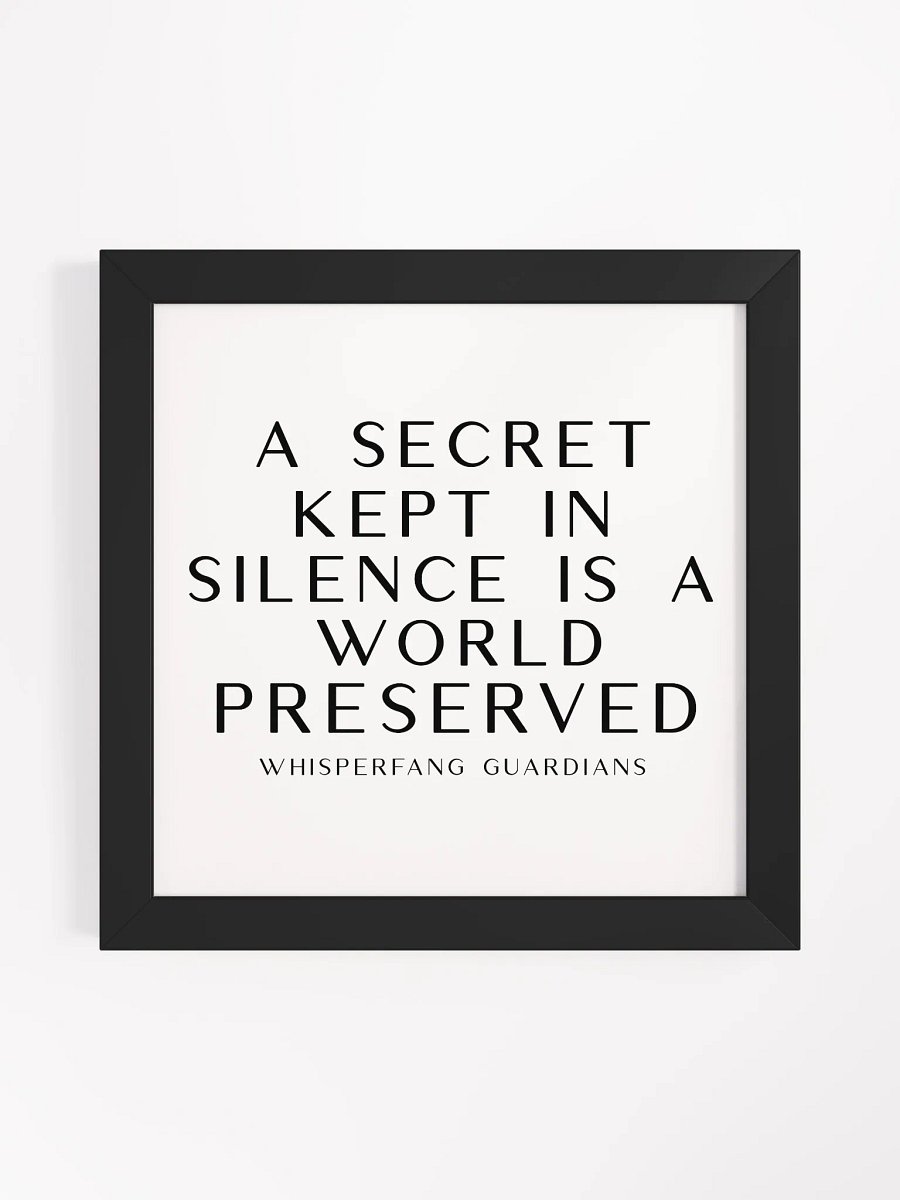 Whispering Fangs Proverb Framed Collection - Secret product image (6)