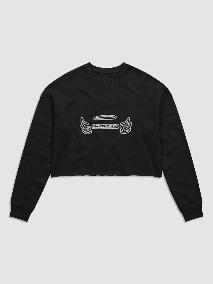 ANGELIC (bubble design) Women's Fleece Crop Sweatshirt product image (2)