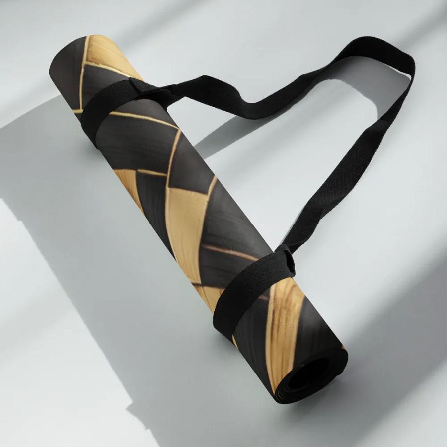 Bamboo and Ebony Grain Yoga Mat product image (6)