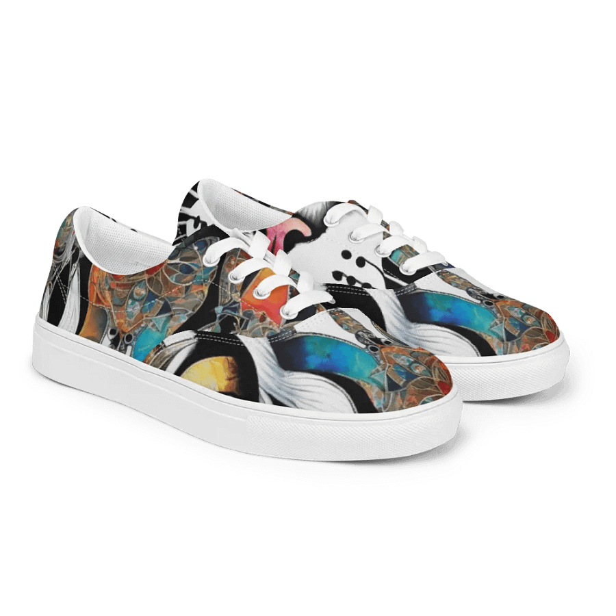 Cat Mosaic Canvas Shoes for Men product image (10)