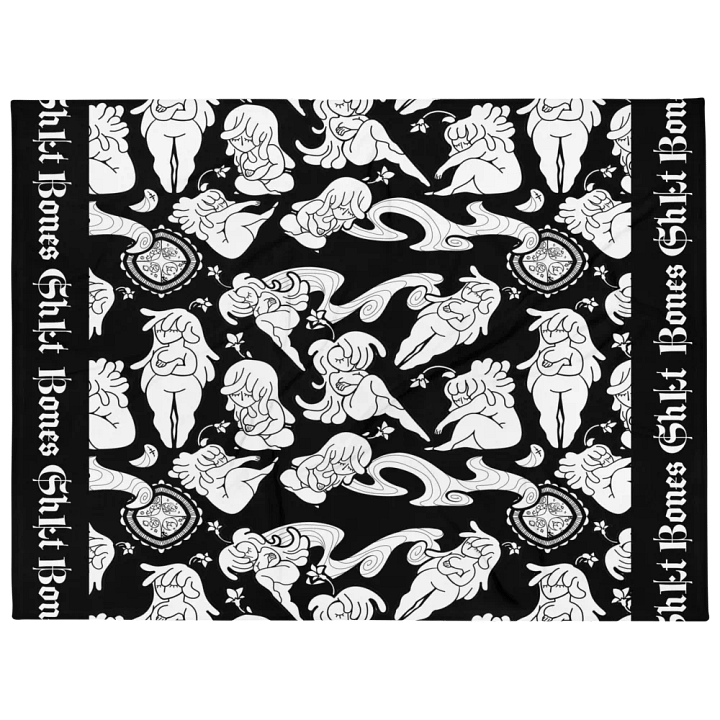 Flower Figure Bones ShLt Throw Blanket product image (1)