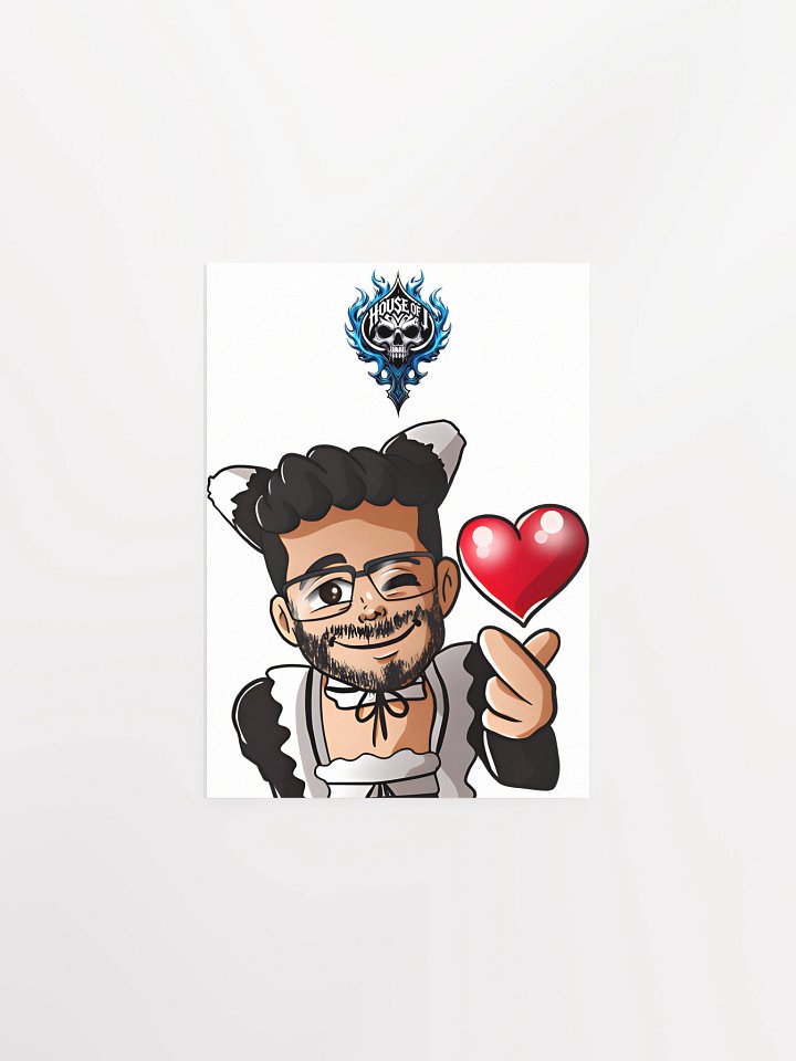 "Maid J " Heart Poster (Light) product image (1)
