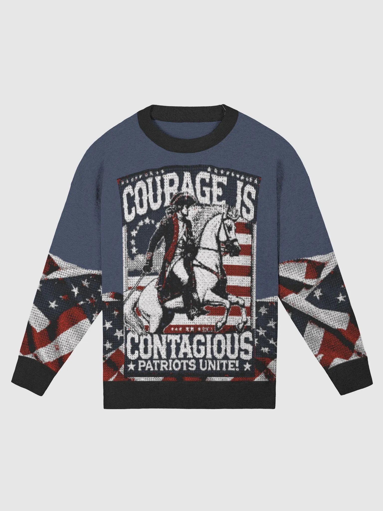 Patriots Ride Womens Blue Sweater product image (2)