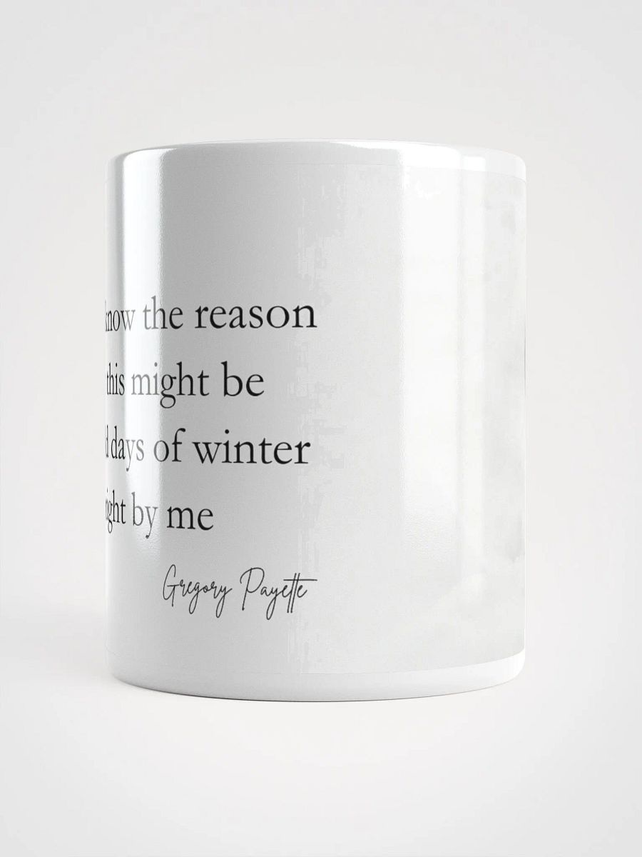 Fat Squirrel Winter Mug With "Cold Days of Winter" Poem Excerpt product image (5)