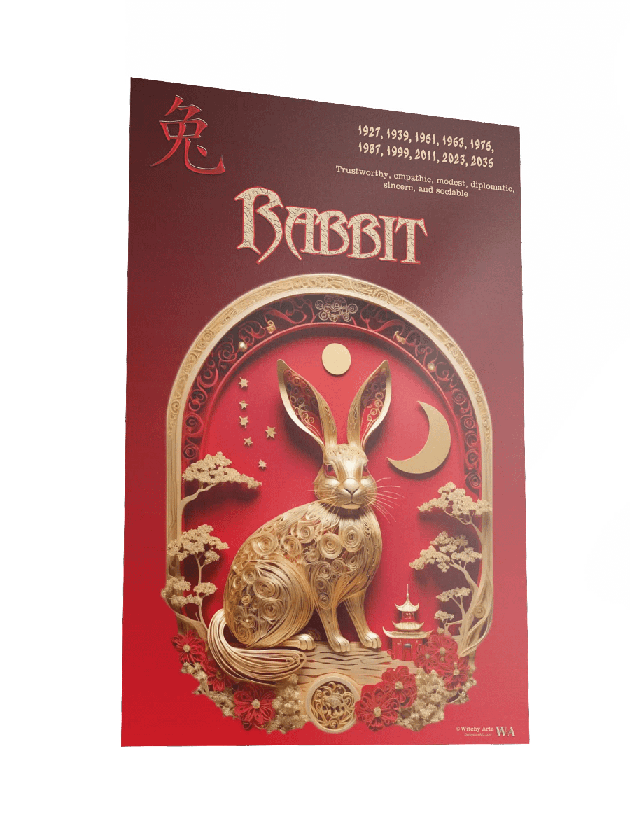 Chinese Zodiac Poster - RABBIT product image (5)