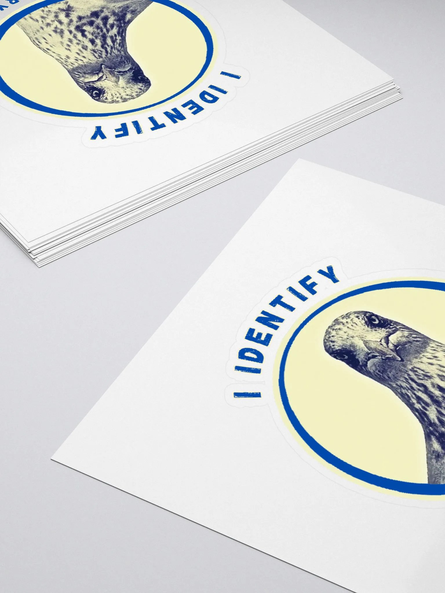 Gavin the Gull - I Identify as a Hungry Gull Kiss Cut Stickers product image (10)