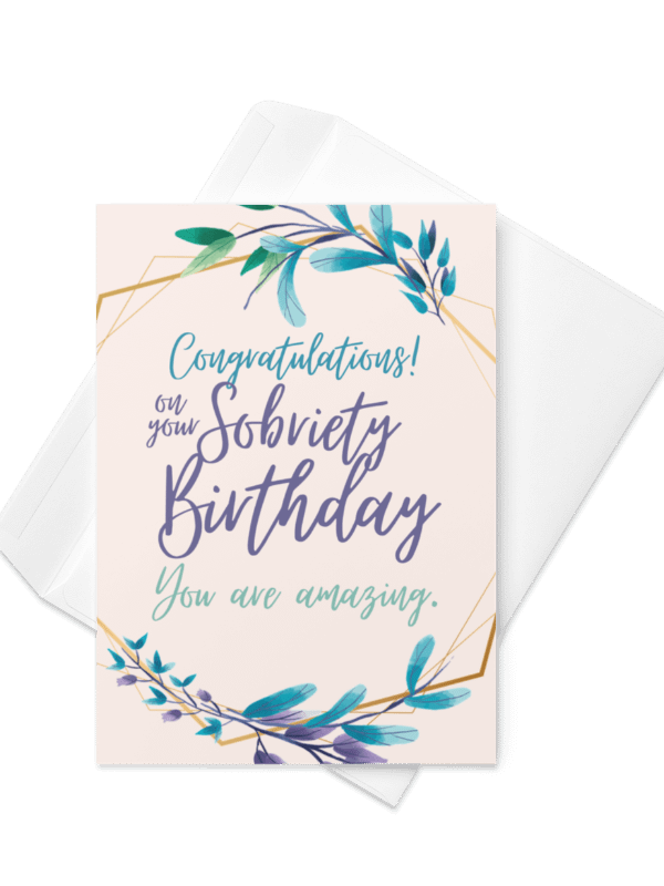 Sobriety Celebration Greeting Card product image (1)