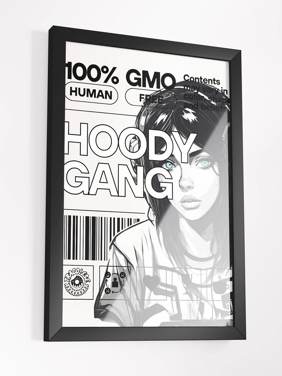 FRAMED HOODY GANG POSTER product image (3)