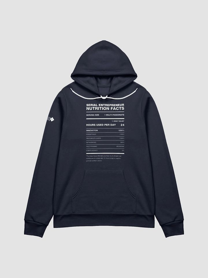 SERIAL ENTREPRENEUR Nutrition Facts Comfort Hoodie product image (9)