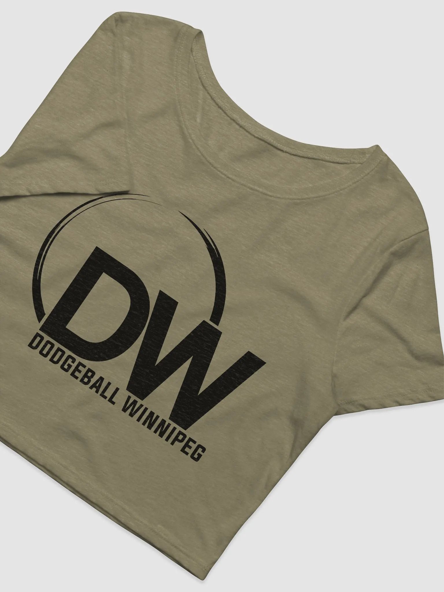 Dodgeball Winnipeg Crop Top (Dark) product image (4)