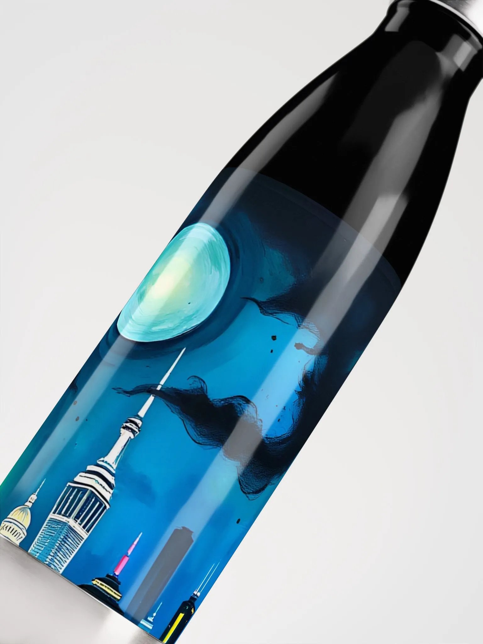 Moonlit Metropolis Stainless Steel Water Bottle product image (5)