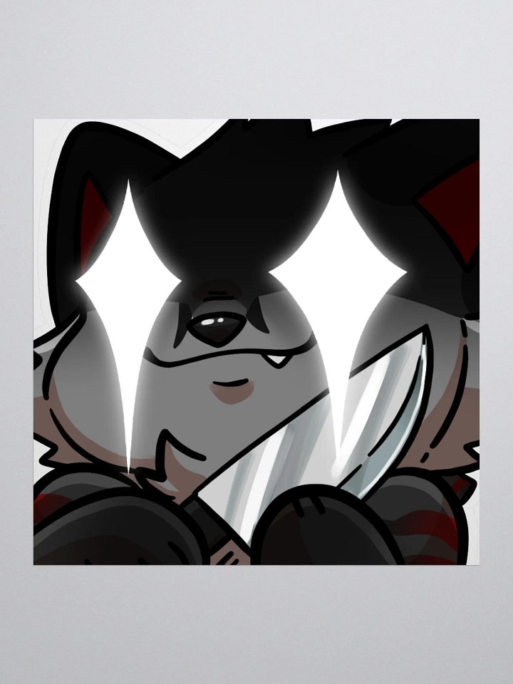 Harufox Knife Emote Sticker product image (1)