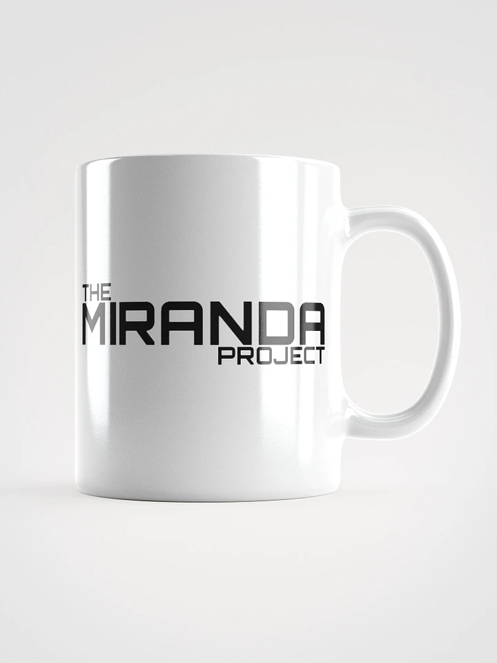 The Miranda Project Logo White Ceramic Mug product image (1)