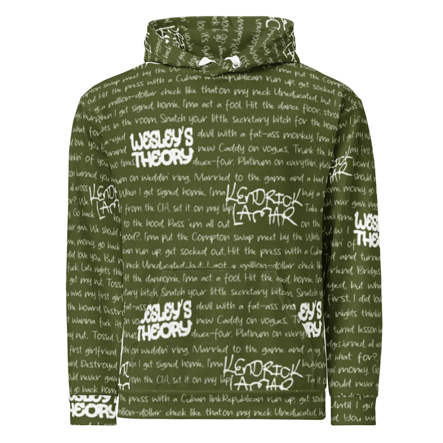 Wesley's Theory - Kendrick Lamar- GREEN - Unisex Hoodie product image (2)