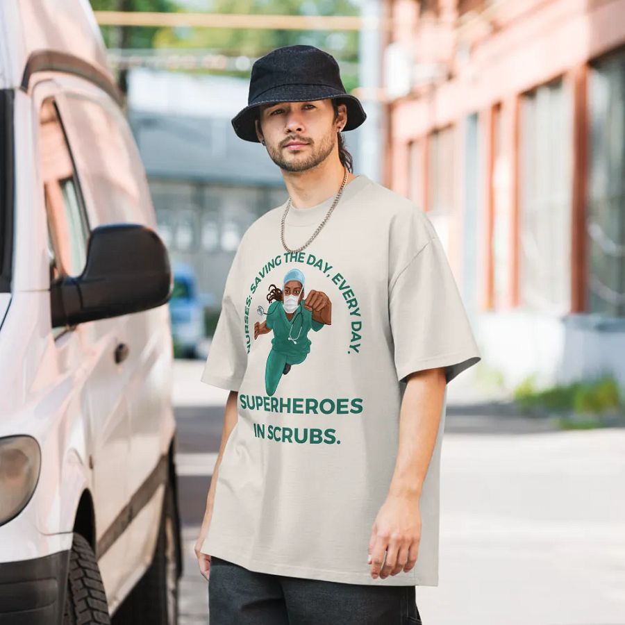 Superheroes in Scrubs Oversized Tee product image (20)