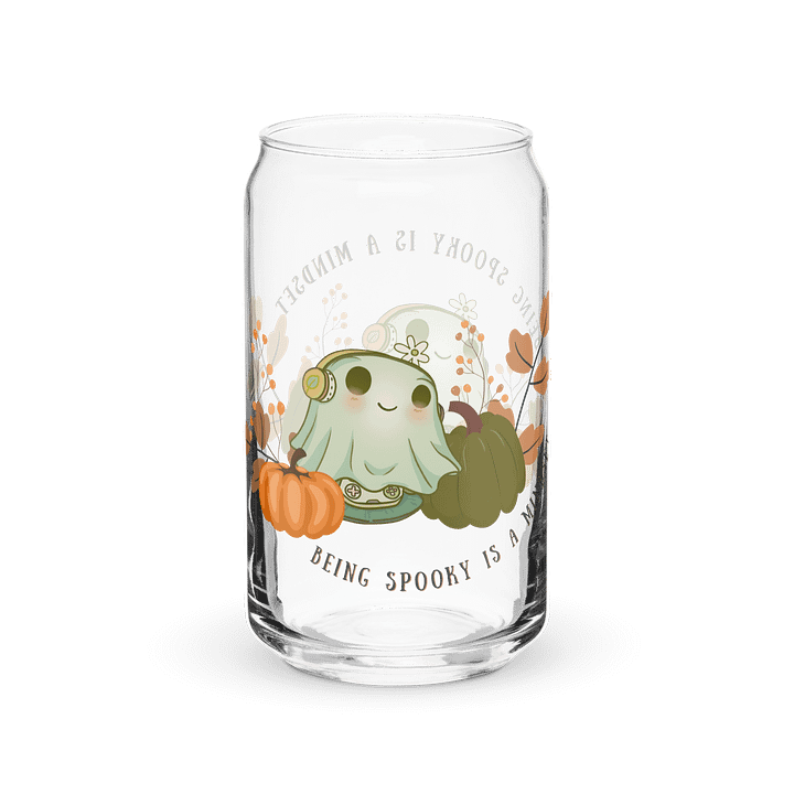 Being Spooky is a Mindset Glass Cup product image (1)