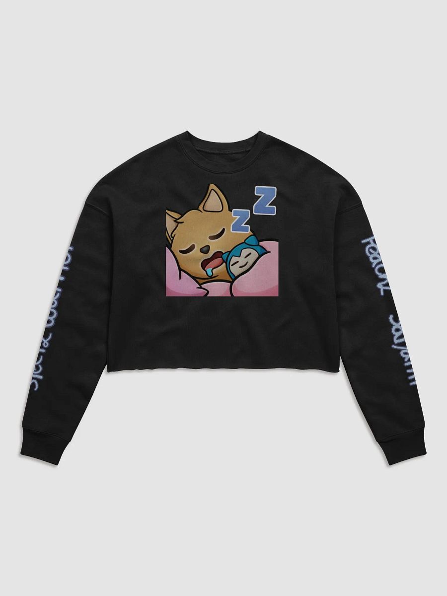 Sleepy Warrior Fleece Crop Sweatshirt product image (2)