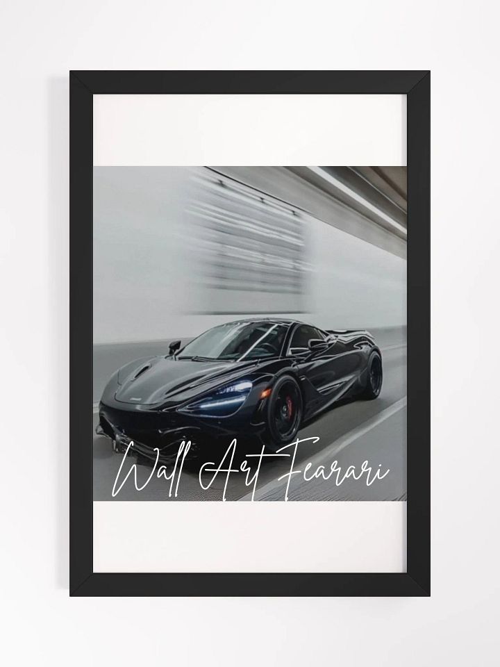 Ferrary Car Framed High-Quality Matte Poster (in) product image (1)