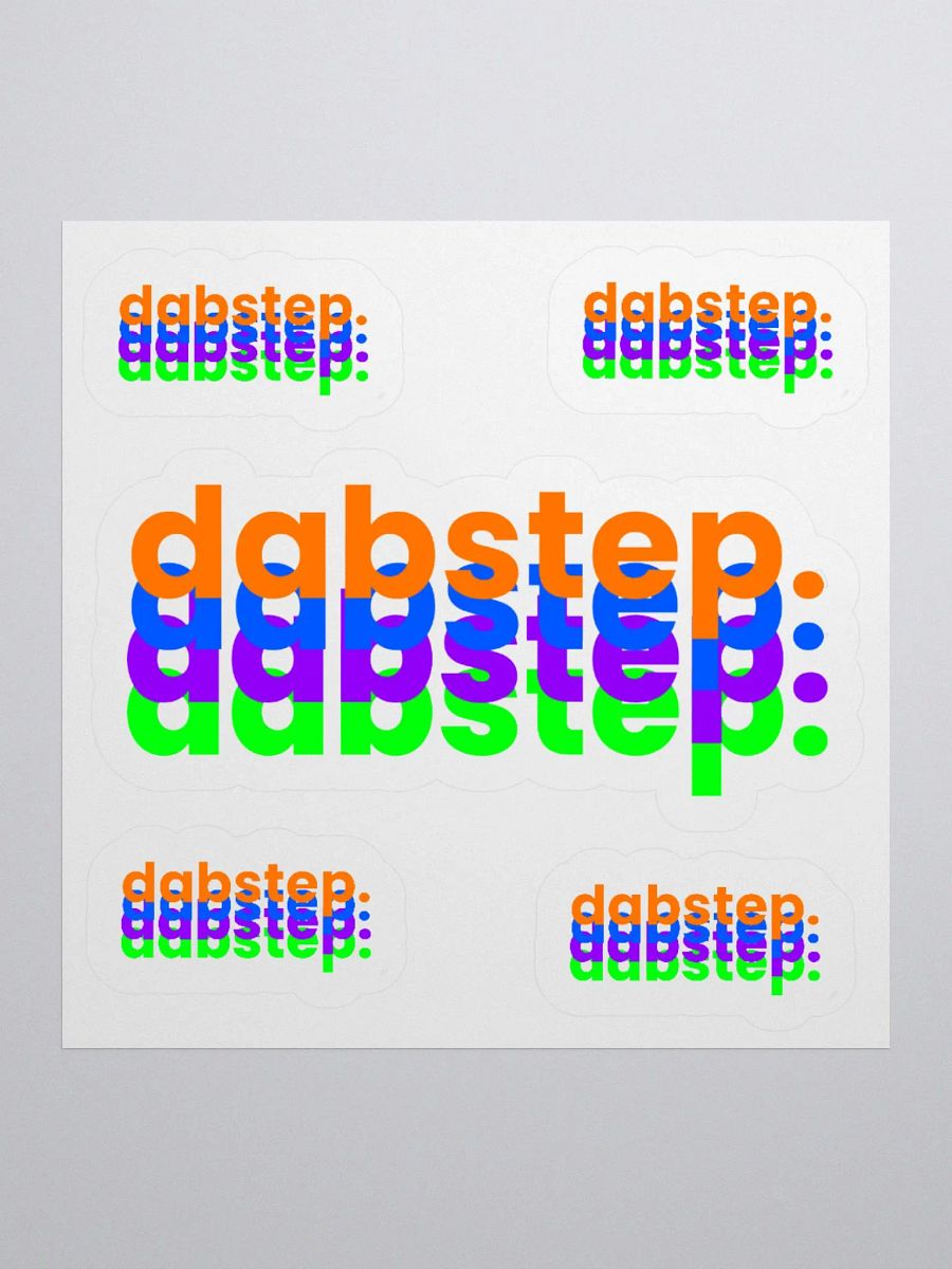 dabstep sticker sheet product image (2)