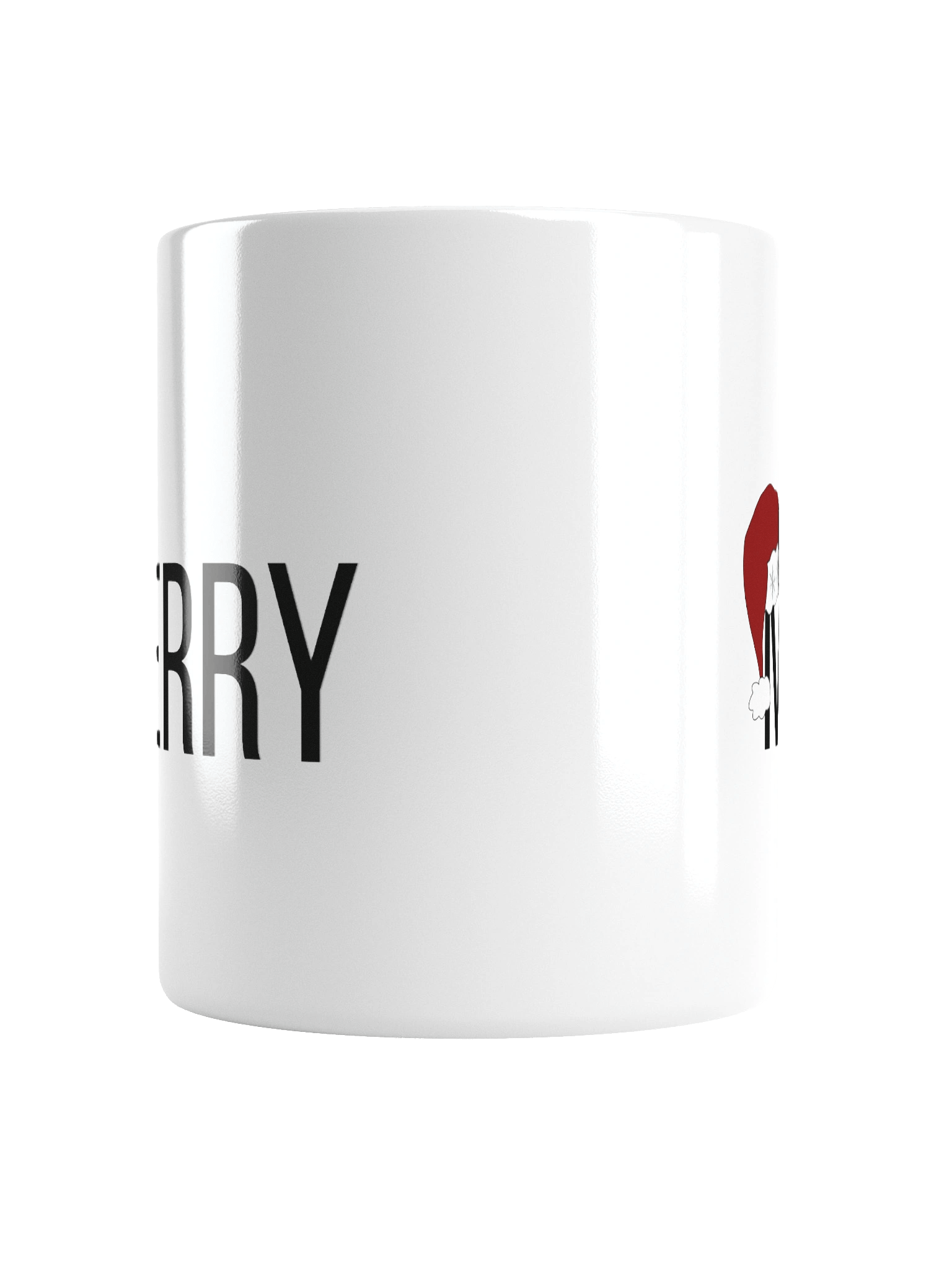 Merry Christmas Santa Hat Typography Mug product image (6)