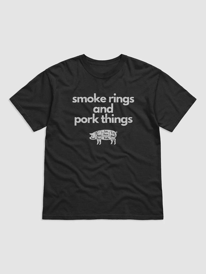 Smoke rings and pork things 2-sided T-shirt product image (1)