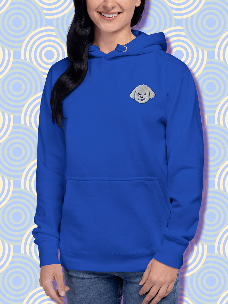 Cartoon Maltese Dog Embroidered Premium Hoodie product image (11)