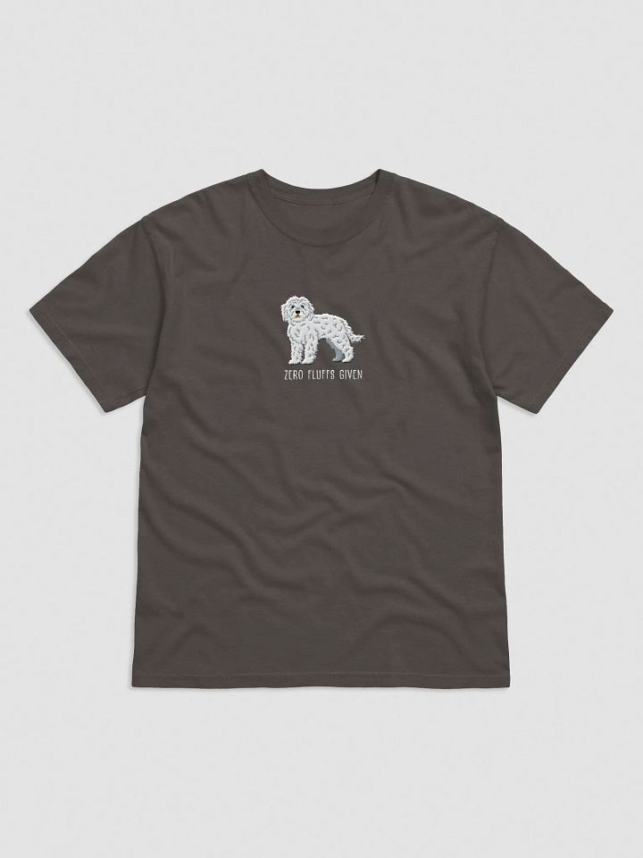 Zero Fluffs Given T-Shirt(Embroidered) of a Cockapoo(White) product image (1)