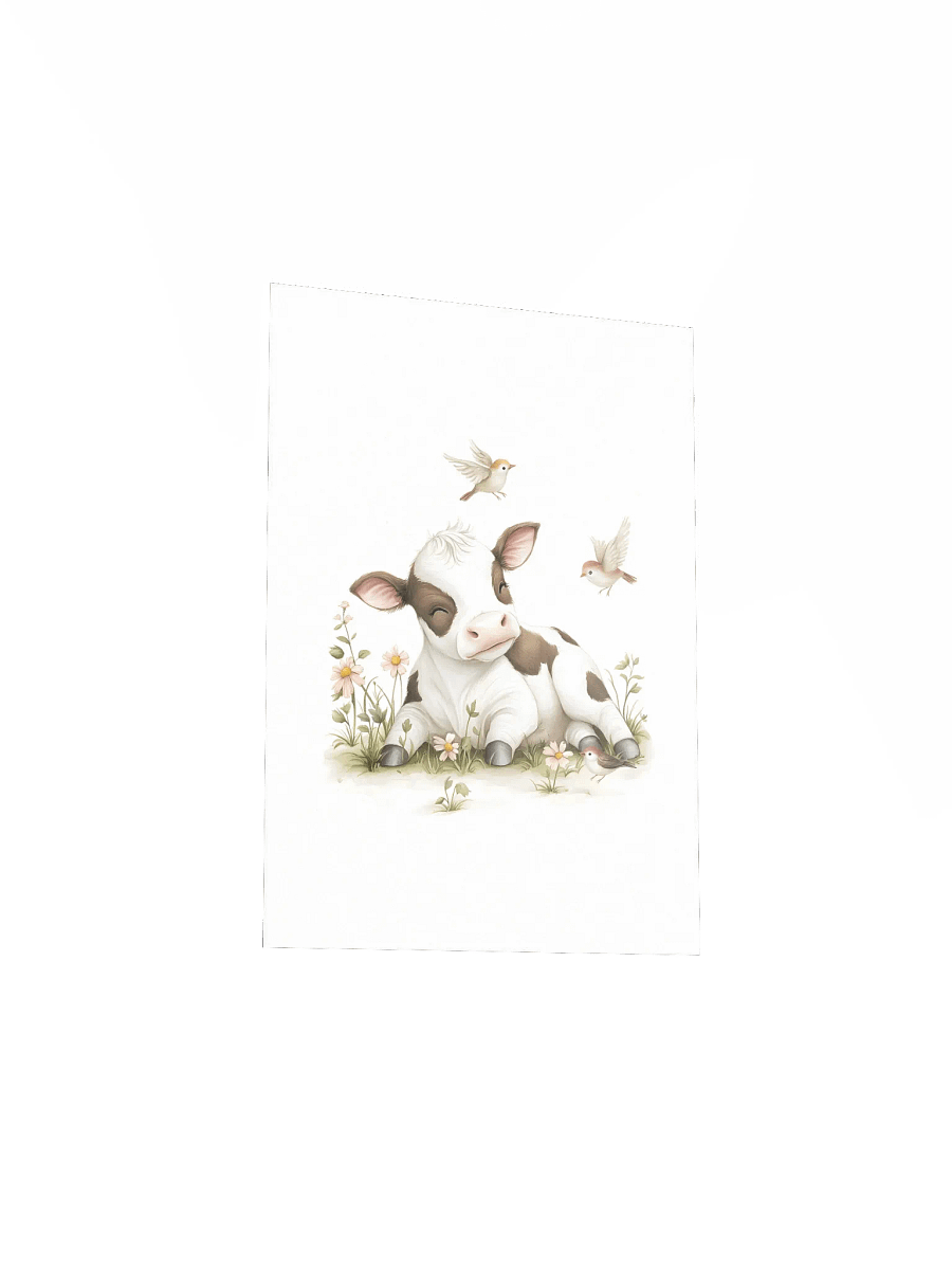 Cute Holstein Cow Farm Animal Nursery Prints product image (21)