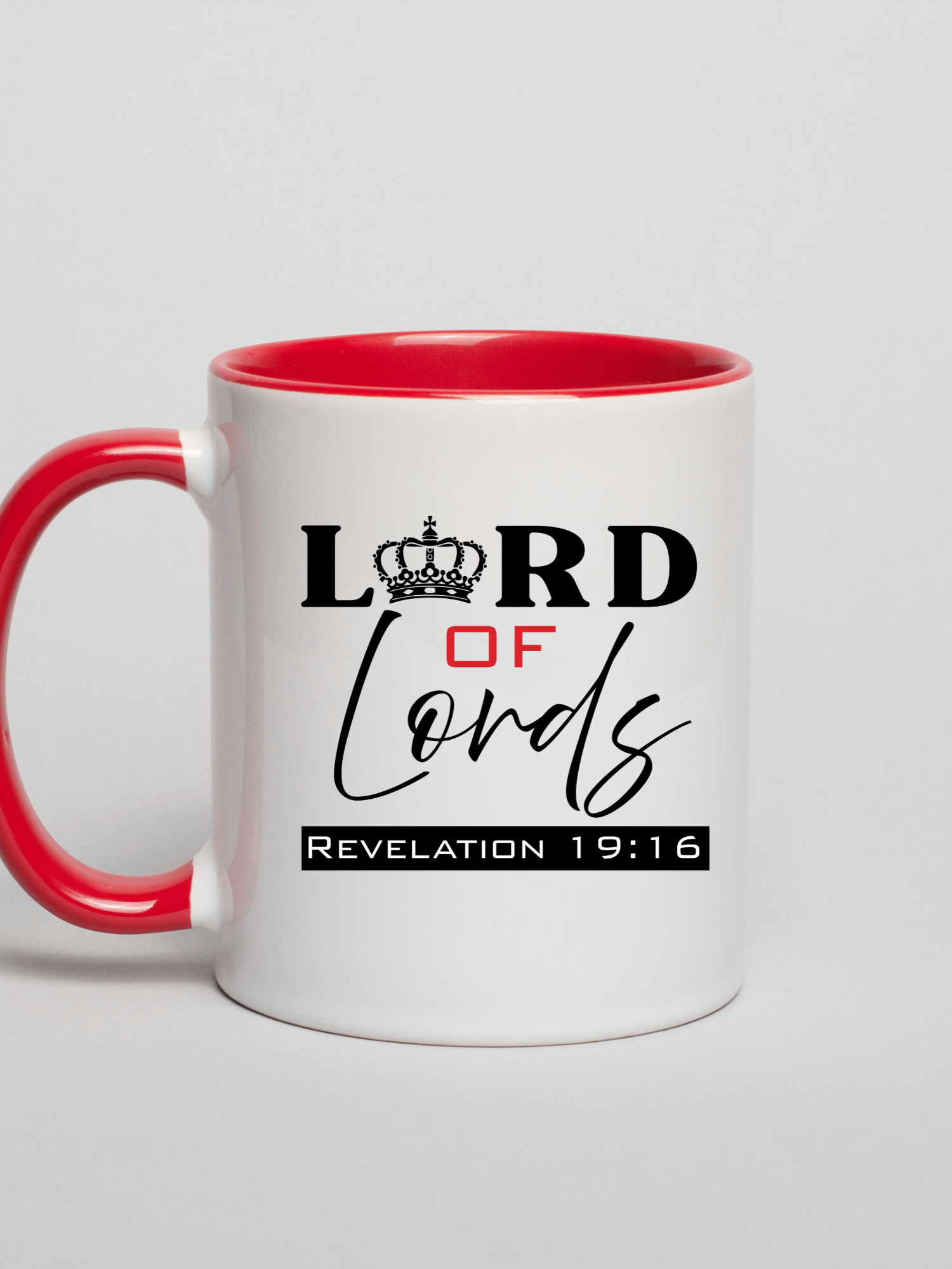 Lord of Lords Christian 11/15 oz Mug with double tone | Jesus Christ Faith Gift | Inspirational Coffee Cup for Believers product image (3)