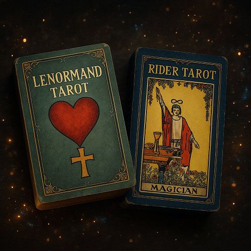 ✍🏻Tarotul Lenormand și tarotul Rider-Waite.
Acestea sunt două sisteme diferite de divinație, fiecare cu propriile caracterist...
