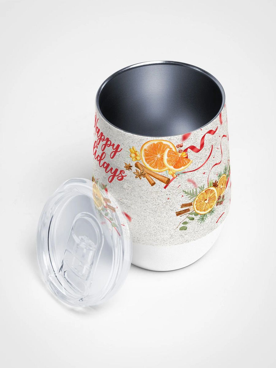 Festive Holiday Wine Tumbler gift for moms dads friends colleagues product image (3)