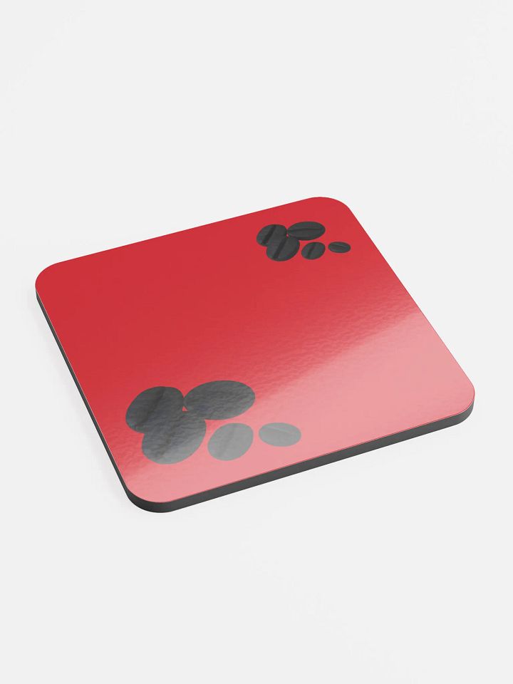 Red Black Coffee Beans Coaster product image (2)