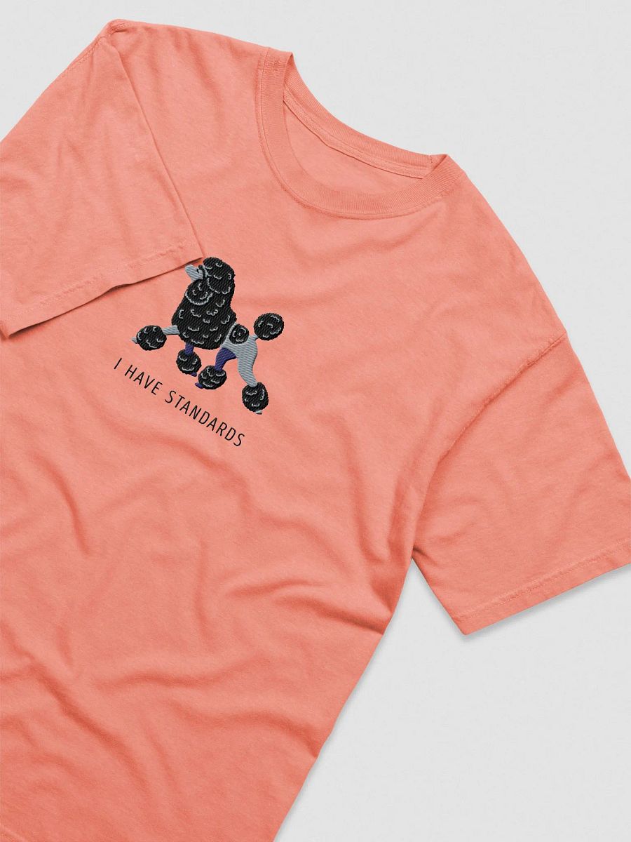 I Have Standards T-Shirt(Embroidered) of a Standard Poodle(Black) product image (5)