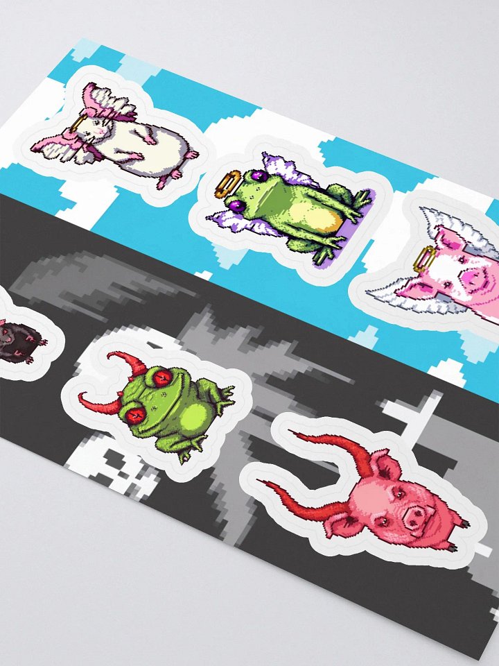 PICK YOUR SIDE 😈 or 😇 Sticker Sheet product image (2)
