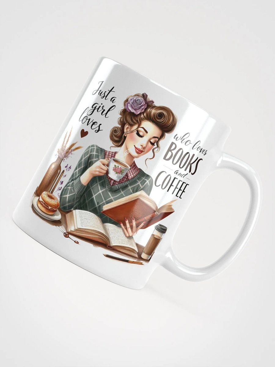 Cozy Reads White Glossy Mug product image (4)
