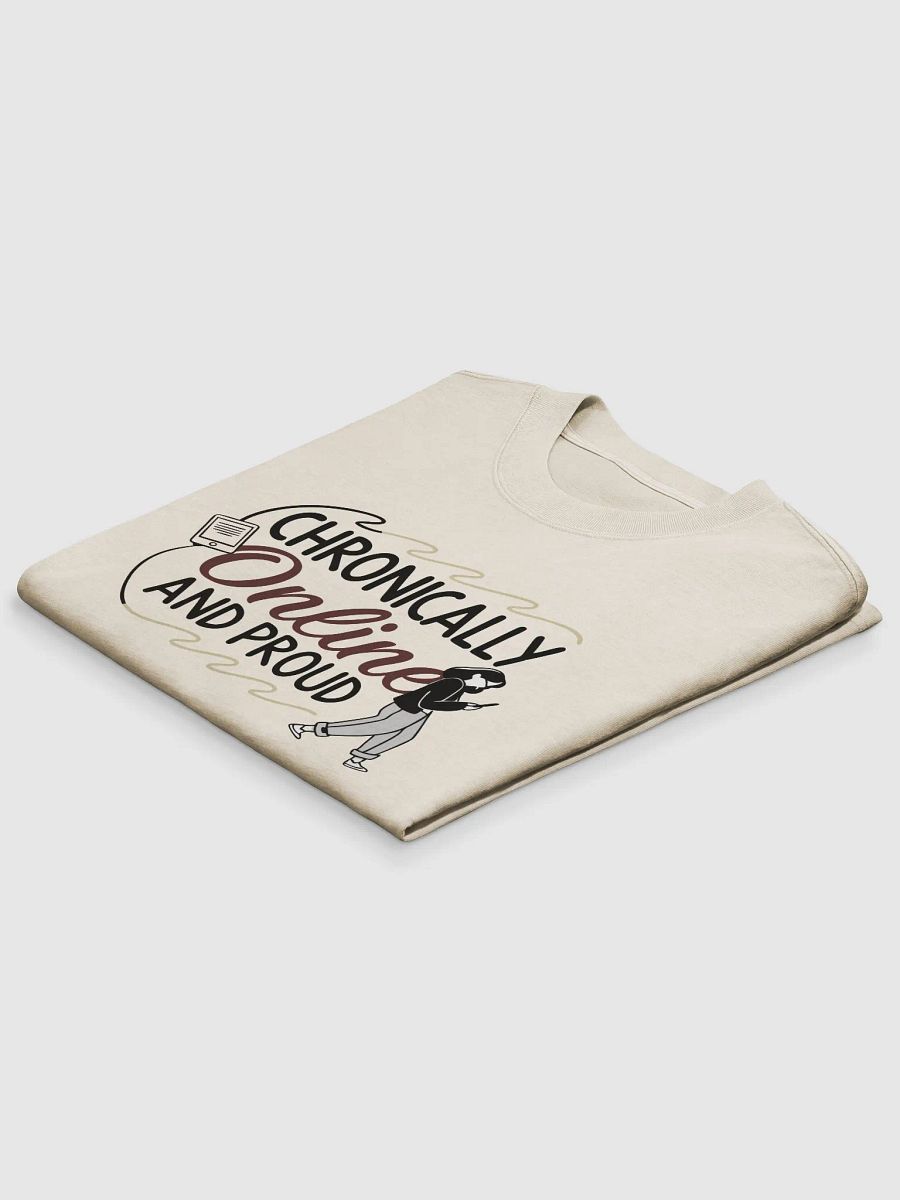 "Chronically Online and Proud" Boxy Oversized Fit T-Shirt Theme One product image (4)