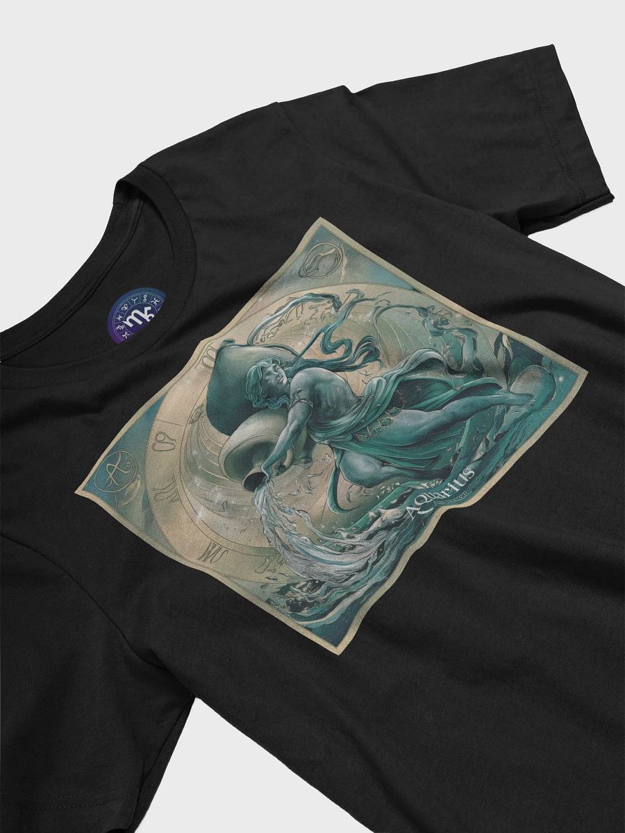 Unisex Aquarius Zodiac Supersoft T-Shirt with Mystical Design product image (5)