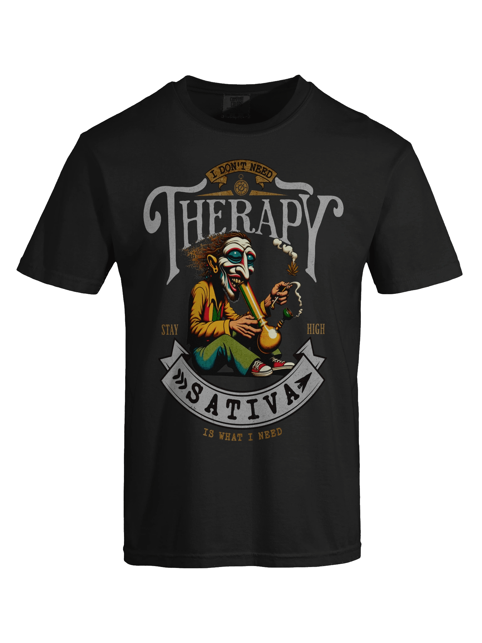 I Don't Need Therapy - Sativa Is What I Need - Heavyweight T-Shirt product image (3)