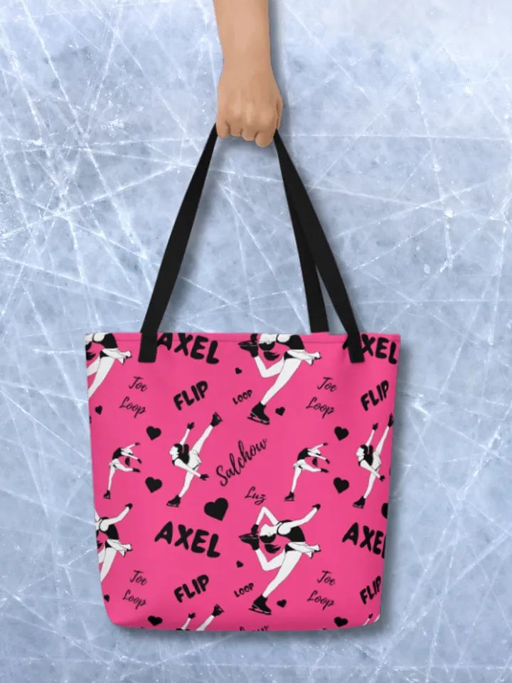 Ice skating Print Tote bag - Pink product image (2)