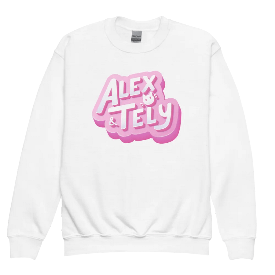 Alex & Tely Pink Logo Youth Sweatshirt product image (3)