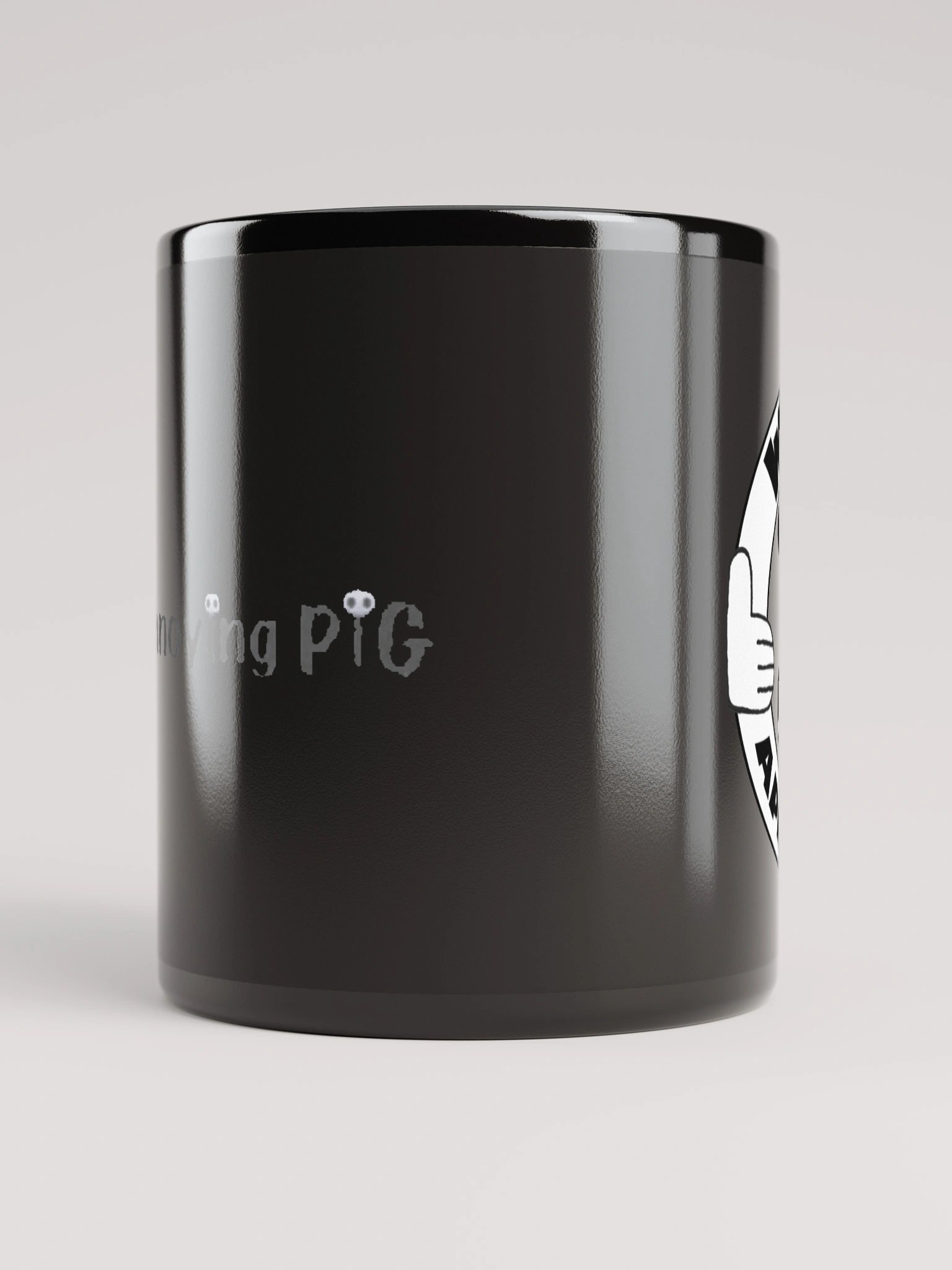 Wolf Approved Black Glossy Mug product image (5)