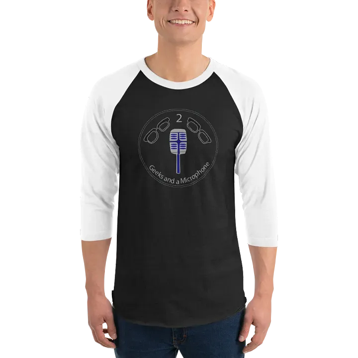 Geeky Conversations Baseball Tee - Save it for the Podcast Edition product image (2)