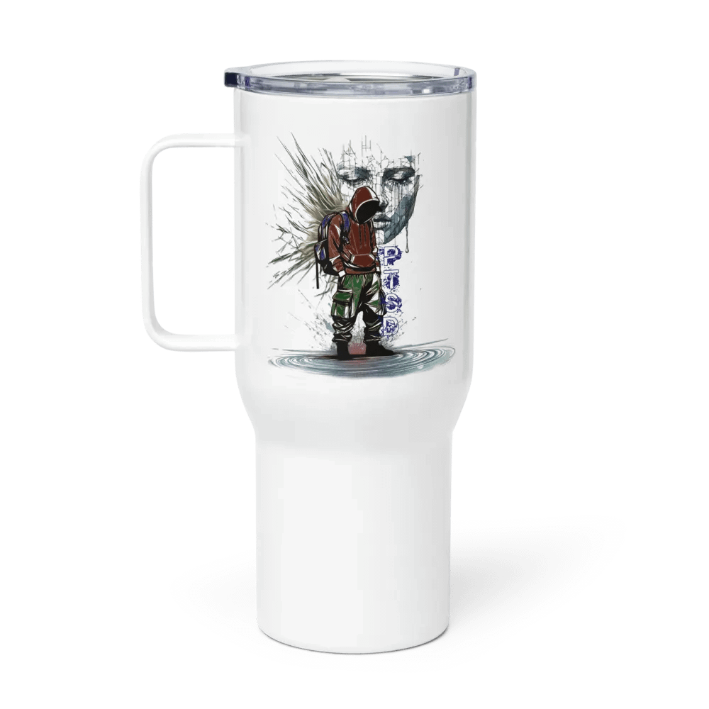 PTSD: Silent Struggle Travel Mug with a Handle product image (1)