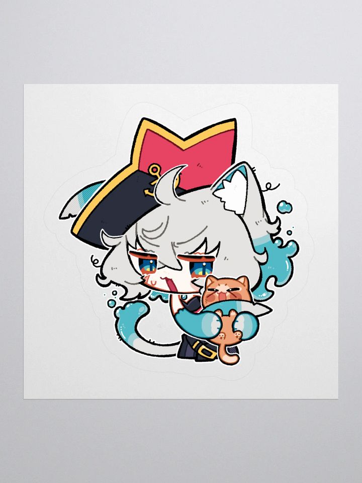 Captain Dandyfloss Kitty Sticker product image (1)