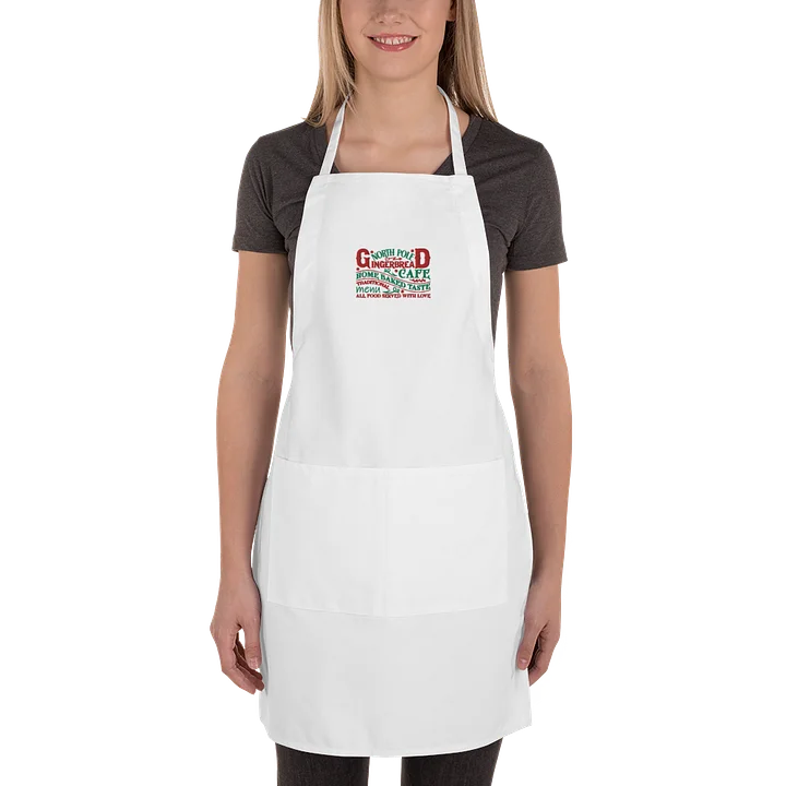 North Pole Gingerbread Café Embroidered Apron product image (2)