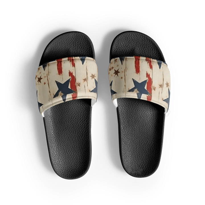 Patriotic Womens Slides Stars and Stripes product image (1)