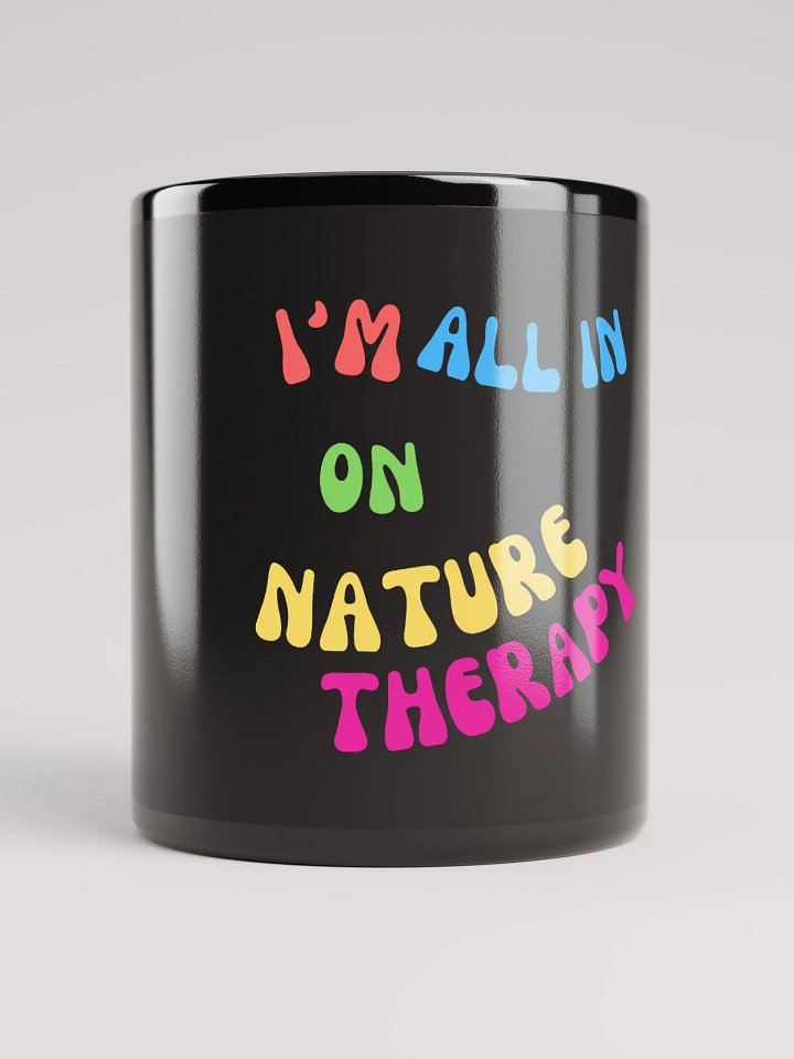 Nature Therapy Black Mug product image (1)