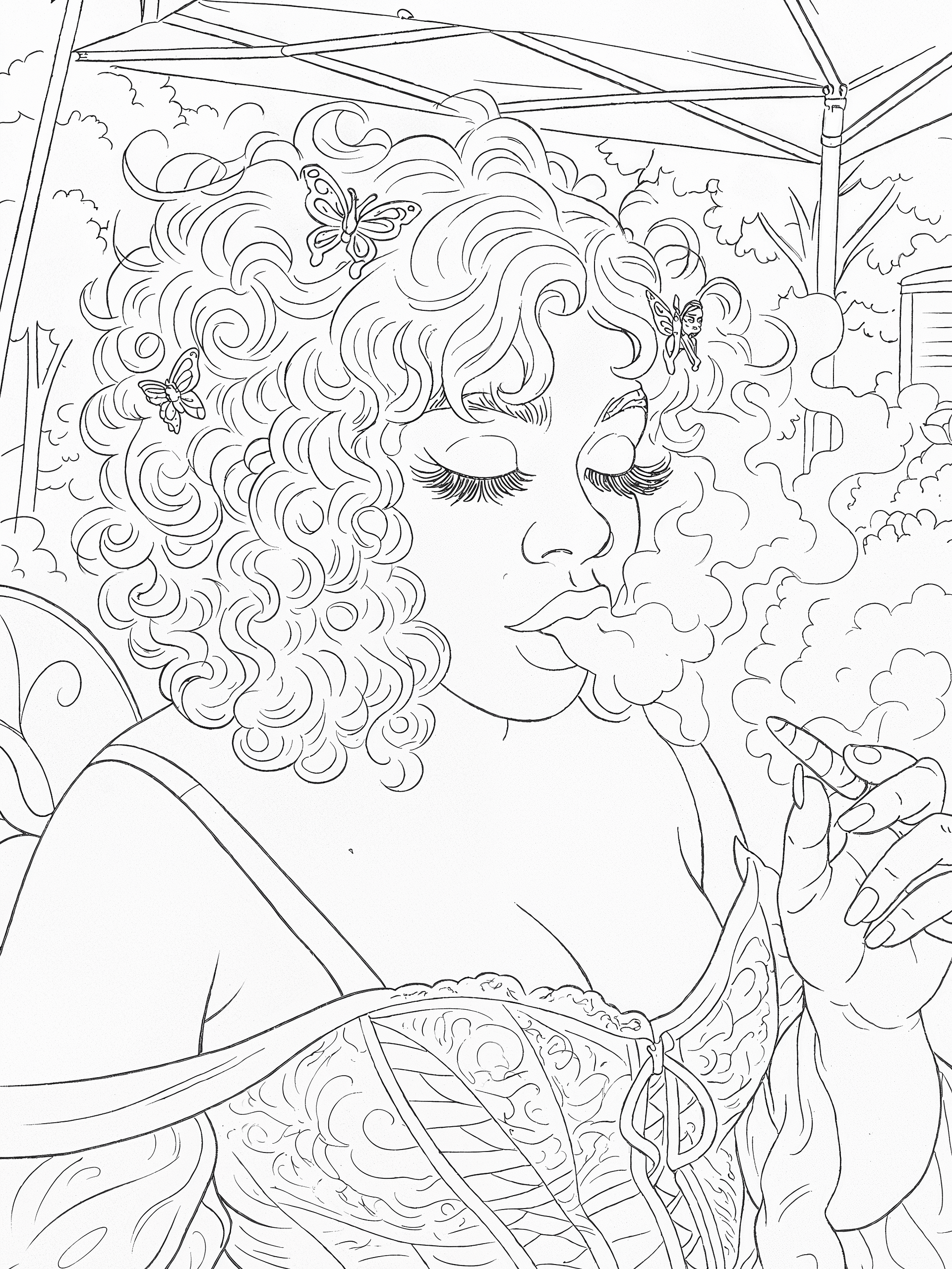 Pre-Sale for Black Bay Fae Coloring Book by Justina Sade M.A. product image (4)